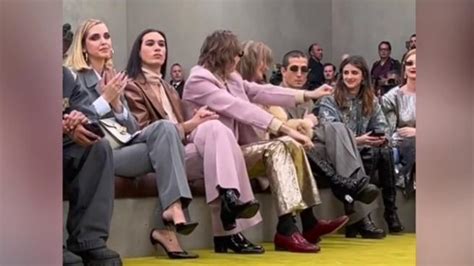 ferragni gucci maneskin|Ferragni e Maneskin insieme da Gucci alla Milano Fashion Week: .